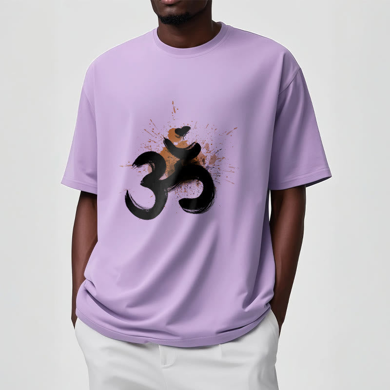 T-shirt en coton avec motif Buddha Stones OM sanskrit - image 15