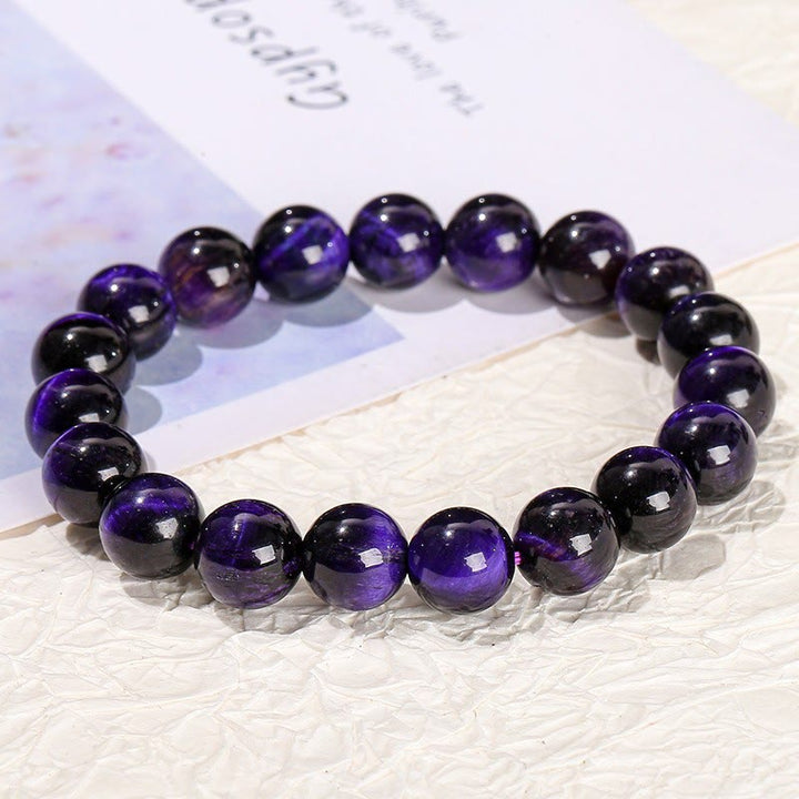 Bracelet créatif œil de tigre violet Buddha Stones - image 3