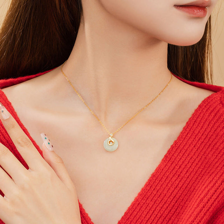 Collier pendentif en argent sterling 925 Buddha Stones et zodiaque chinois Hetian Jade Abondance - image 23