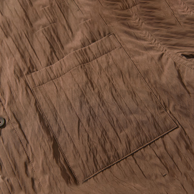 Chemise décontractée à manches longues et poche pour homme avec motif Buddha Stones - image 10