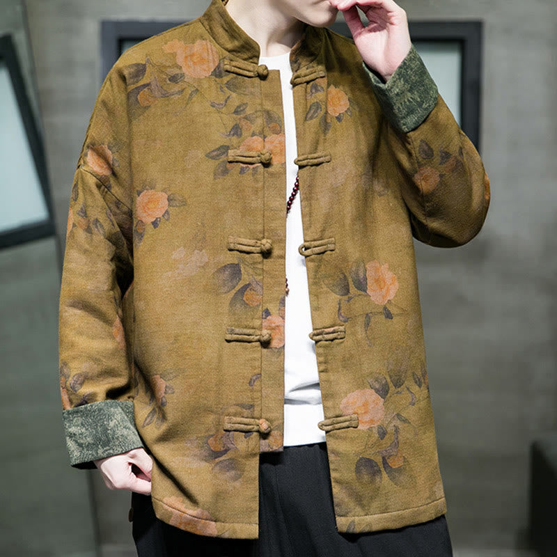 Chemise en coton pour homme avec boutons de grenouille et Buddha Stones  - image 13