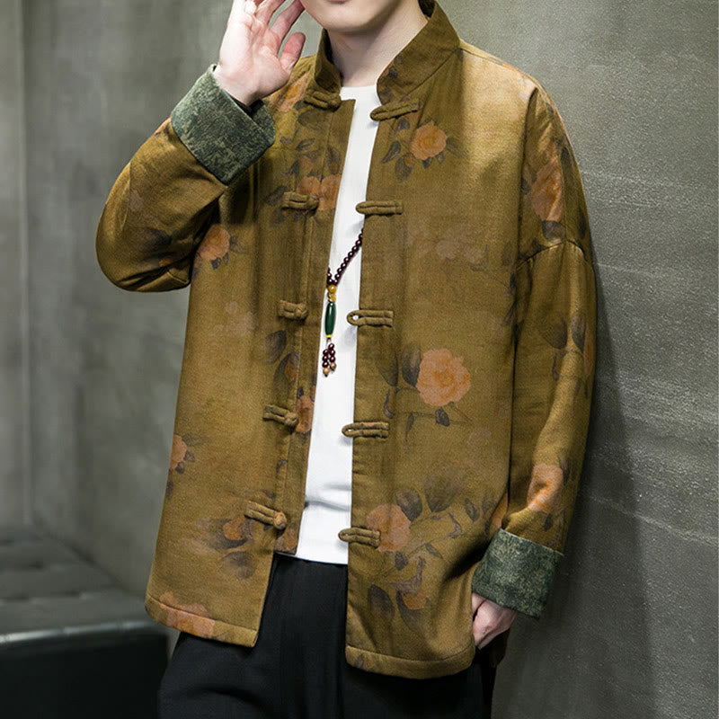 Chemise en coton pour homme avec boutons de grenouille et Buddha Stones  - image 15