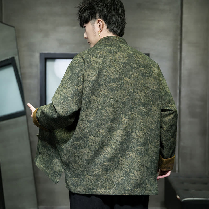 Chemise en coton pour homme avec boutons de grenouille et Buddha Stones  - image 8