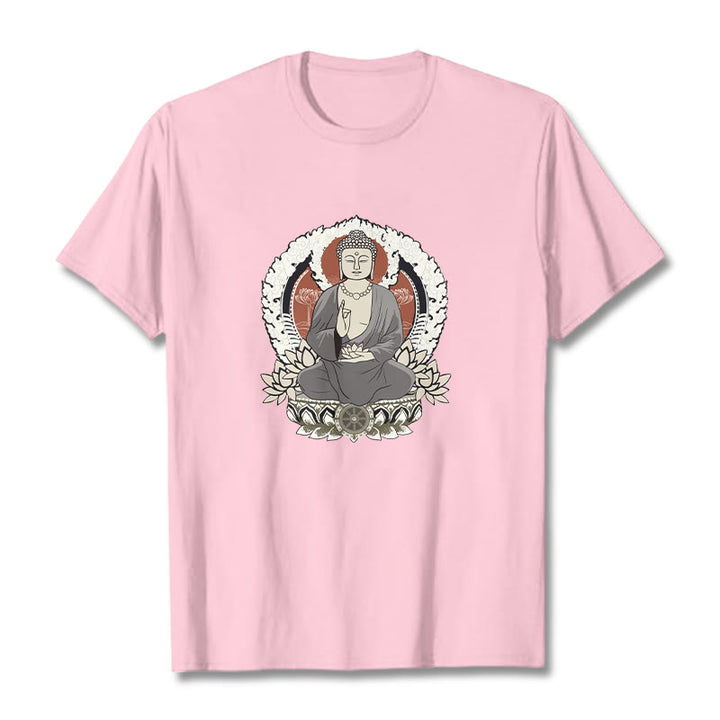 T-shirt à motif Buddha Stones de Bouddha et lotus - Rose clair - 2XL - image 13