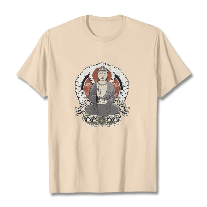 T-shirt à motif Buddha Stones de Bouddha et lotus - Bisque - 2XL - image 1