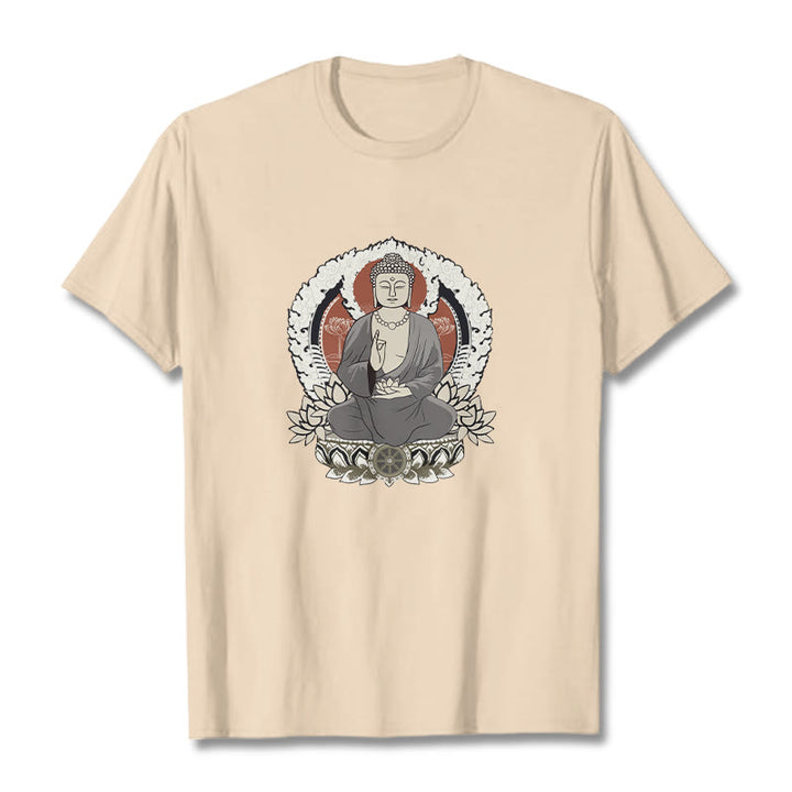T-shirt à motif Buddha Stones de Bouddha et lotus - Bisque - 2XL - image 1