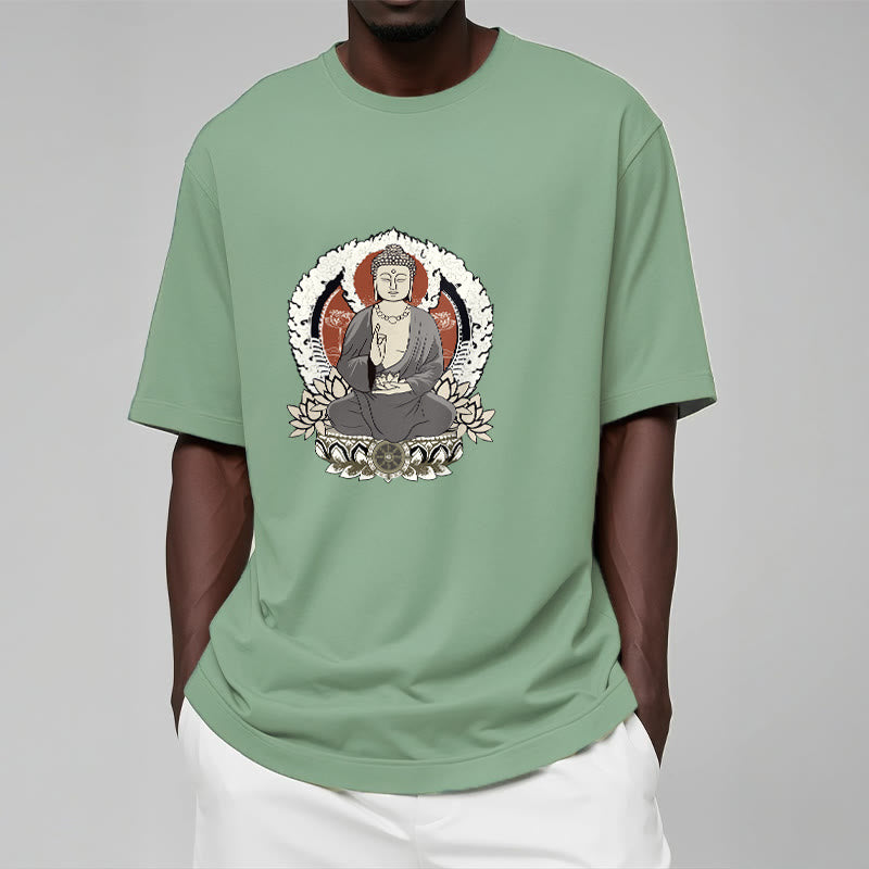 T-shirt à motif Buddha Stones de Bouddha et lotus - image 16