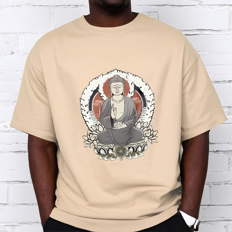 T-shirt à motif Buddha Stones de Bouddha et lotus - image 2