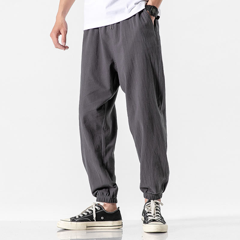 Pantalon en coton uni avec cordon de serrage et poches pour homme Motif Buddha Stones - DimGray - États-Unis/Royaume-Uni/AU50, EU60 (5XL) - image 5