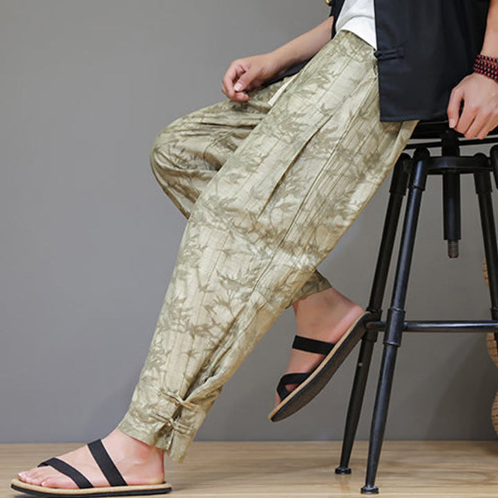 Pantalon pour homme avec cordon de serrage et poches en bambou Buddha Stones - image 4