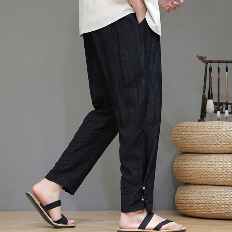 Pantalon pour homme avec cordon de serrage et poches en bambou Buddha Stones