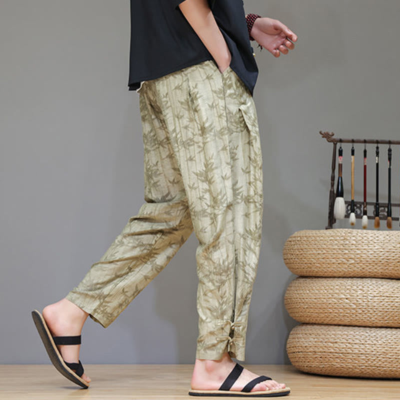 Pantalon pour homme avec cordon de serrage et poches en bambou Buddha Stones - image 6