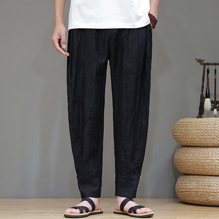 Pantalon pour homme avec cordon de serrage et poches en bambou Buddha Stones - image 14