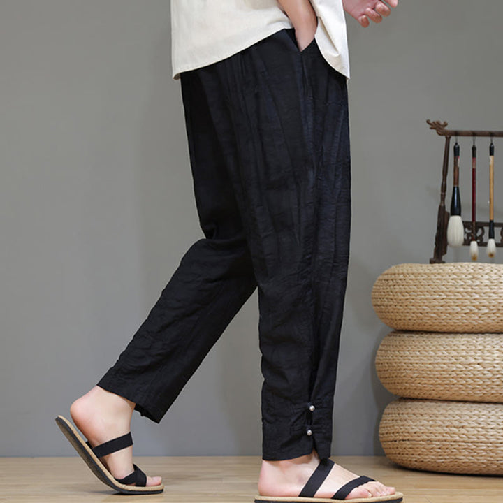 Pantalon pour homme avec cordon de serrage et poches en bambou Buddha Stones - image 16