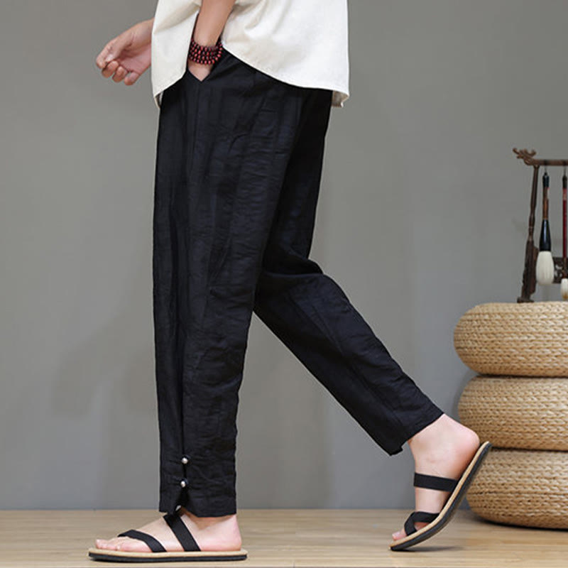 Pantalon pour homme avec cordon de serrage et poches en bambou Buddha Stones