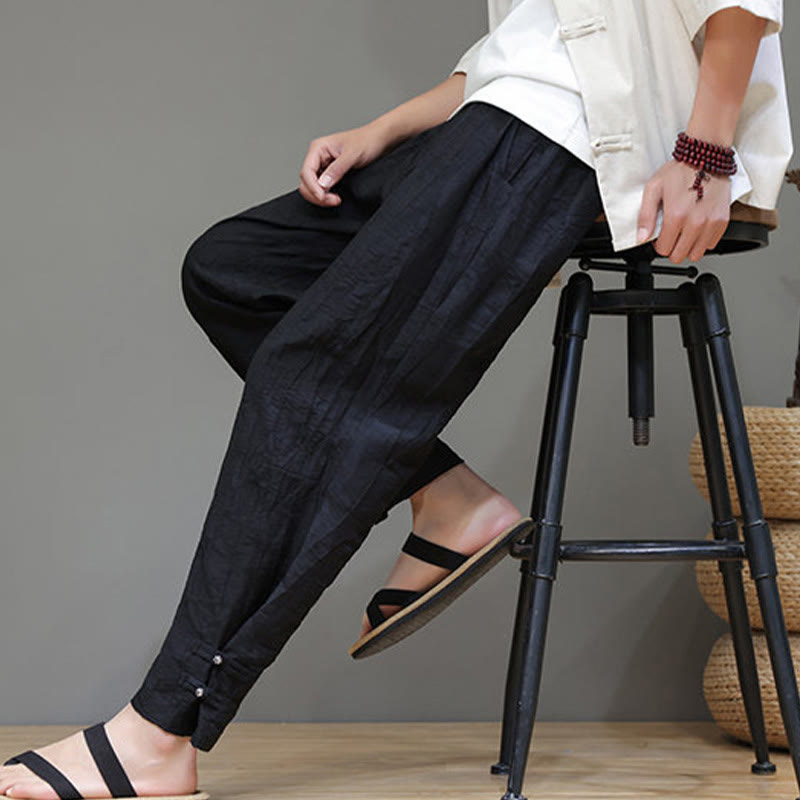 Pantalon pour homme avec cordon de serrage et poches en bambou Buddha Stones - image 13