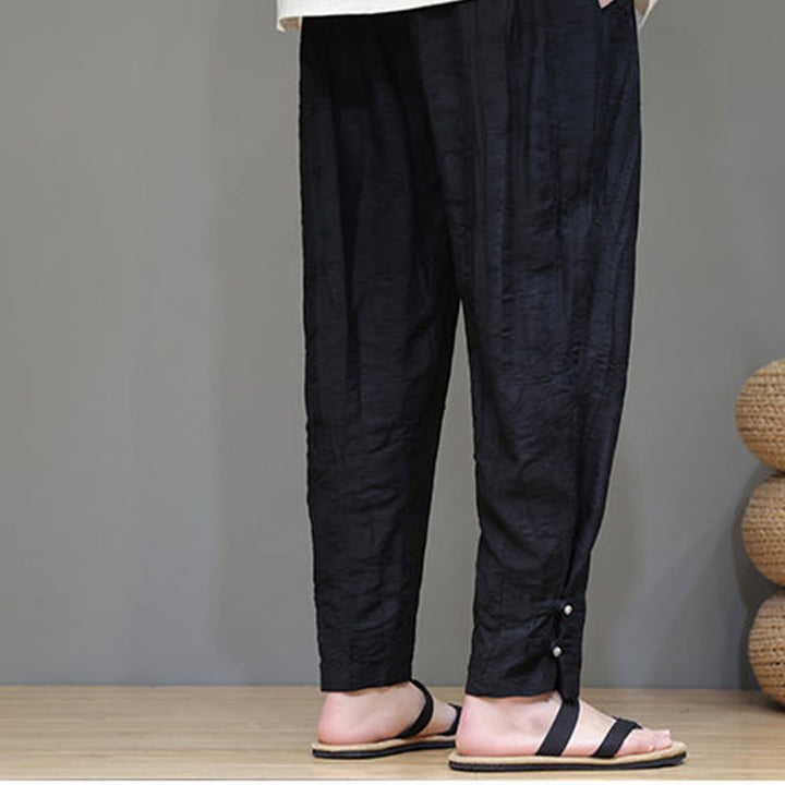 Pantalon pour homme avec cordon de serrage et poches en bambou Buddha Stones - image 17