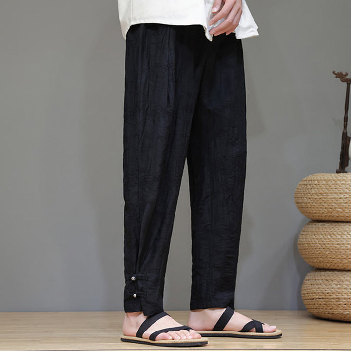 Pantalon pour homme avec cordon de serrage et poches en bambou Buddha Stones - image 15