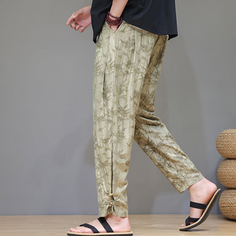Pantalon pour homme avec cordon de serrage et poches en bambou Buddha Stones - image 1