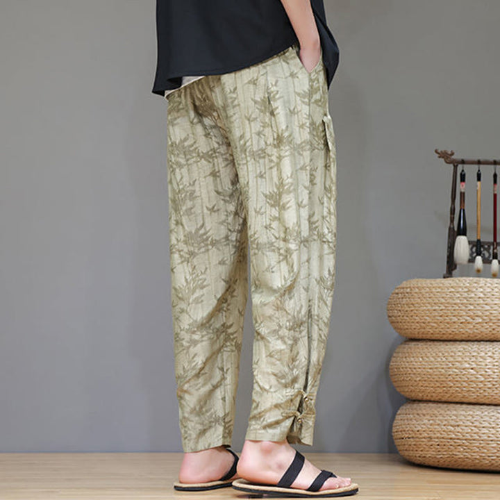 Pantalon pour homme avec cordon de serrage et poches en bambou Buddha Stones