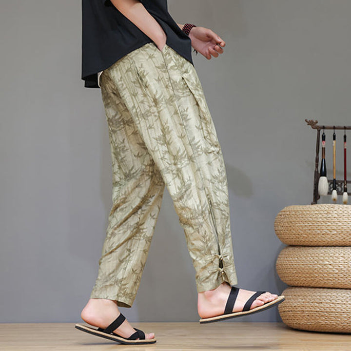 Pantalon pour homme avec cordon de serrage et poches en bambou Buddha Stones - image 5