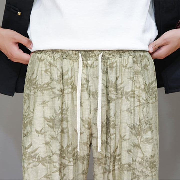 Pantalon pour homme avec cordon de serrage et poches en bambou Buddha Stones