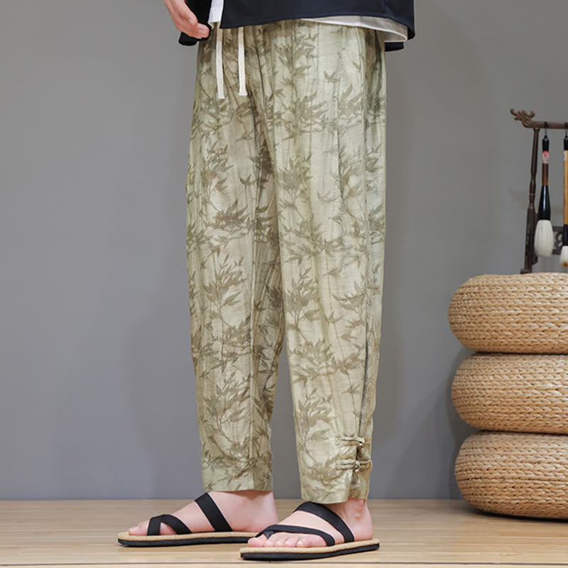 Pantalon pour homme avec cordon de serrage et poches en bambou Buddha Stones - image 3