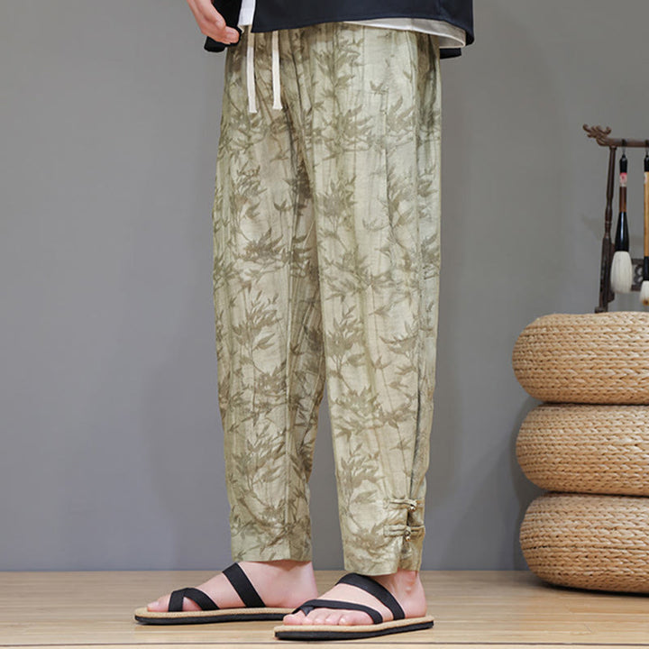 Pantalon pour homme avec cordon de serrage et poches en bambou Buddha Stones - image 3