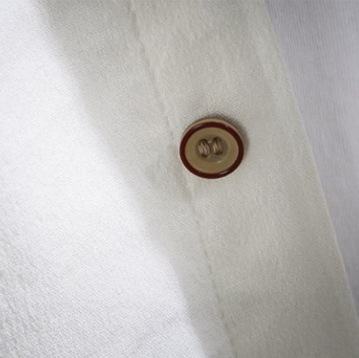 Chemise décontractée à manches trois-quarts et boutons sur le devant pour homme avec motif Buddha Stones - image 5