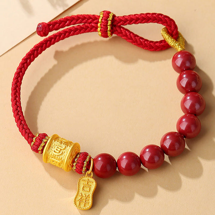 Buddha Stones en argent sterling 999 avec six mots authentiques Om Mani Padme Hum et bénédiction en cinabre - image 11