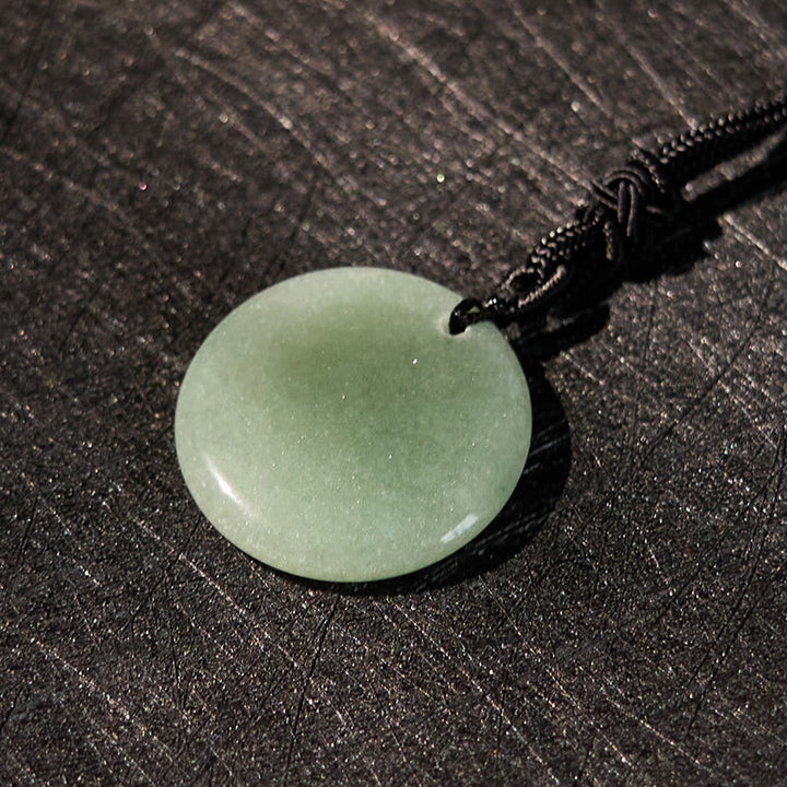 Collier pendentif de purification en obsidienne noire avec Buddha Stones et motif de lotus svastika naturel et divers cristaux