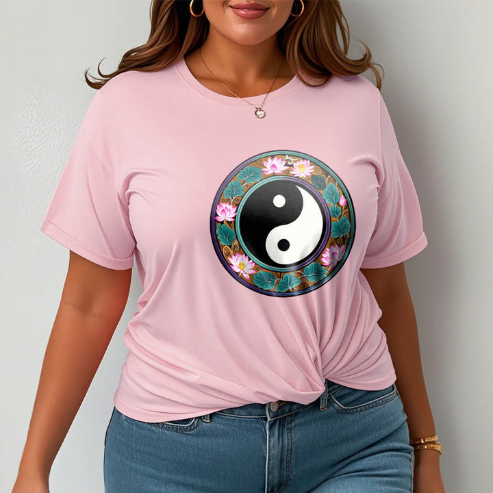 T-shirt en coton Buddha Stones de lotus, Yin et Yang - image 18