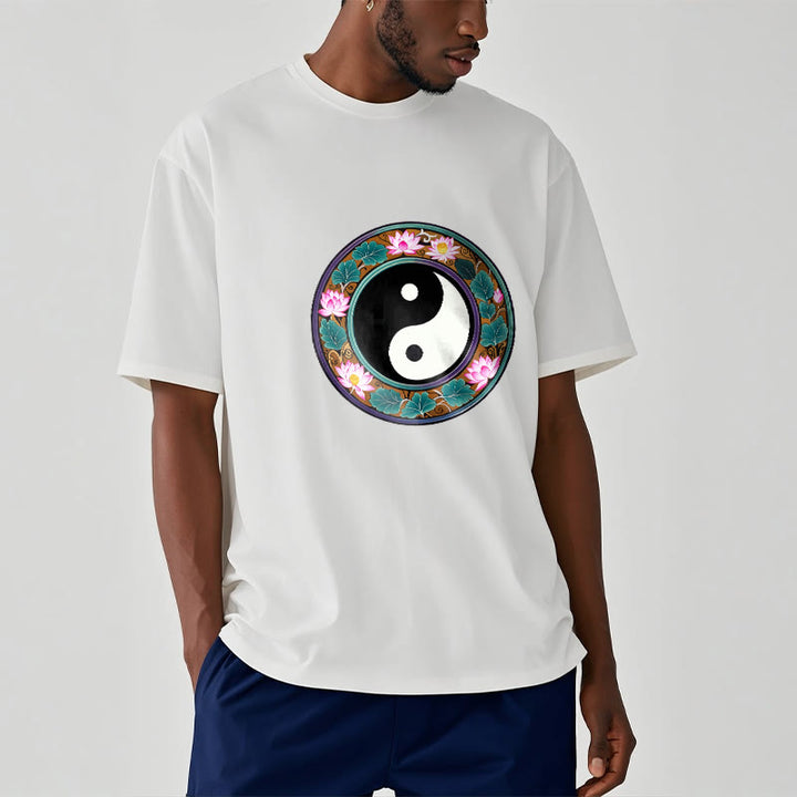 T-shirt en coton Buddha Stones de lotus, Yin et Yang - image 11