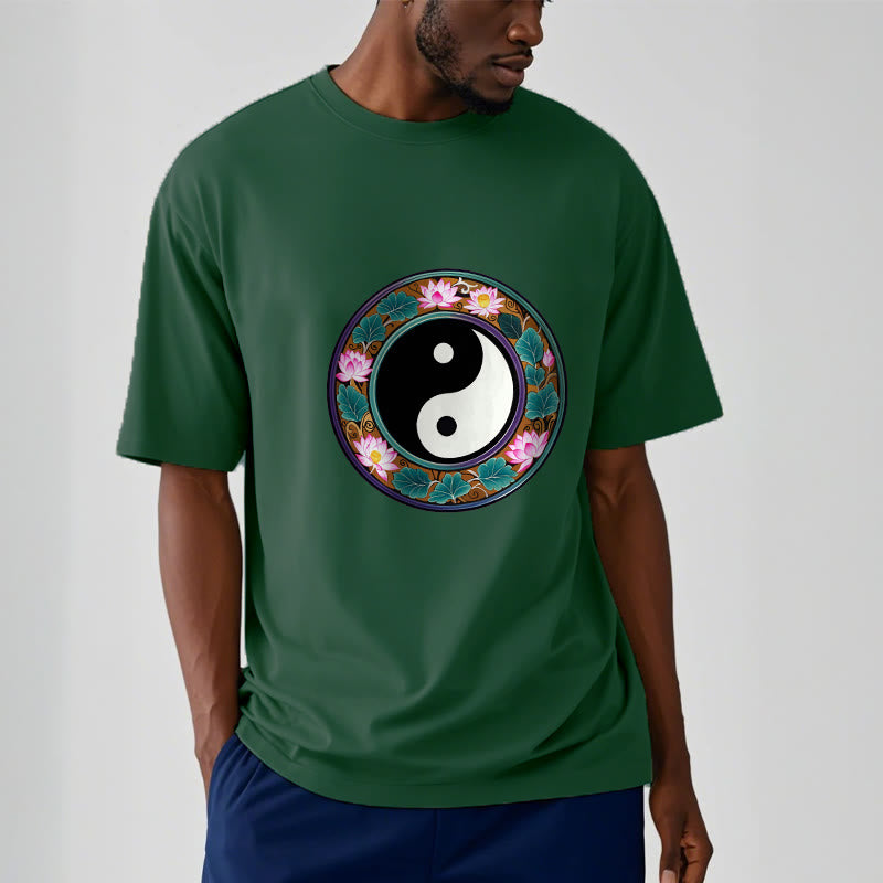 T-shirt en coton Buddha Stones de lotus, Yin et Yang - image 9