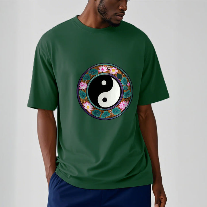 T-shirt en coton Buddha Stones de lotus, Yin et Yang - image 9