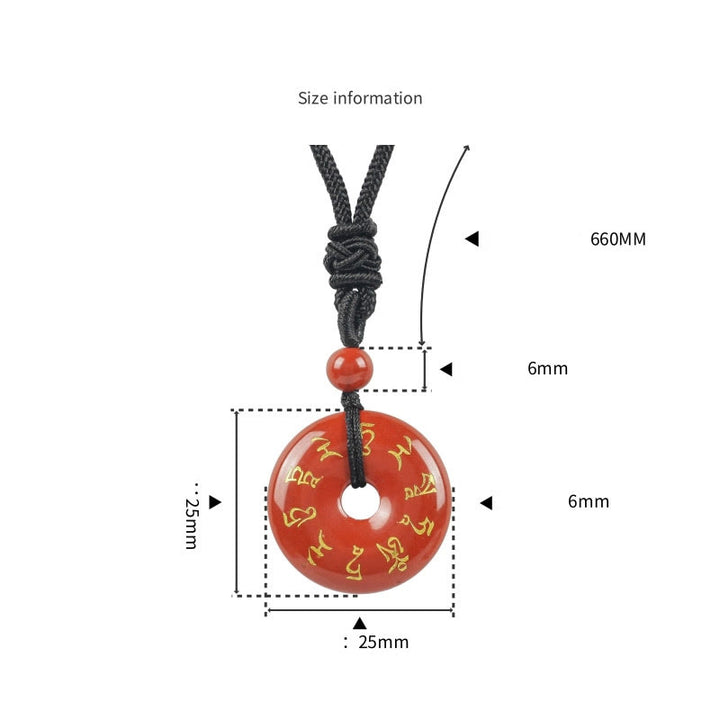 Collier pendentif en obsidienne noire Buddha Stones et mantra Tara vert naturel et divers cristaux - image 8