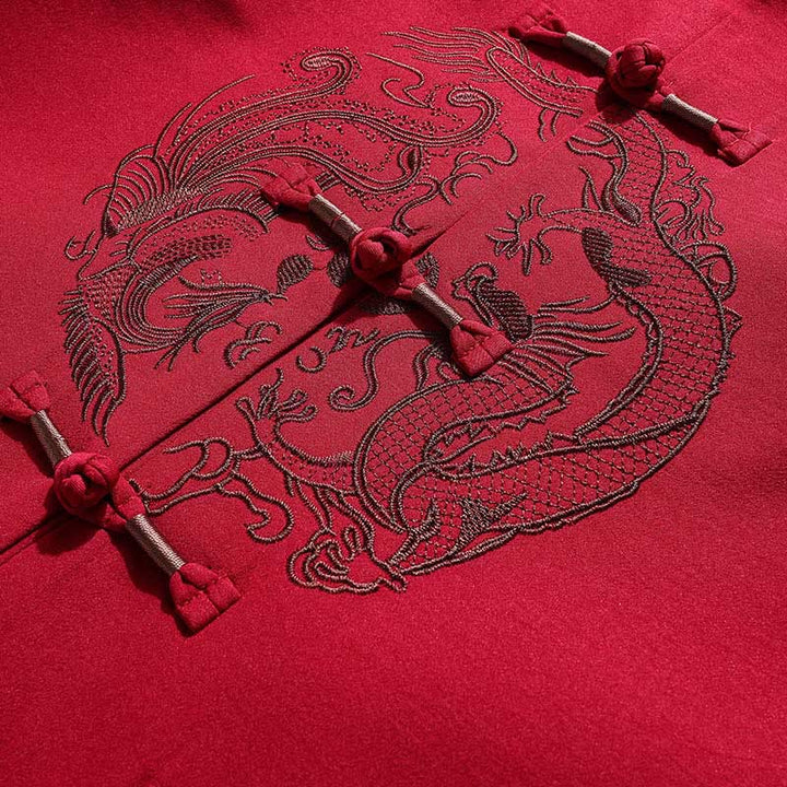 Costume Tang brodé avec Buddha Stones pour le Nouvel An chinois, uniforme traditionnel Hanfu, haut à manches longues et pantalon, ensemble pour hommes - image 9