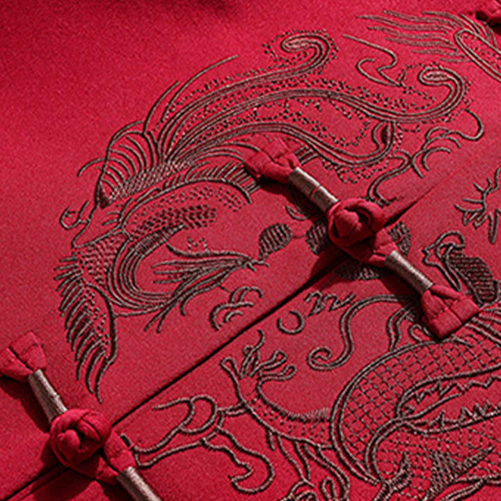 Costume Tang brodé avec Buddha Stones pour le Nouvel An chinois, uniforme traditionnel Hanfu, haut à manches longues et pantalon, ensemble pour hommes - image 11