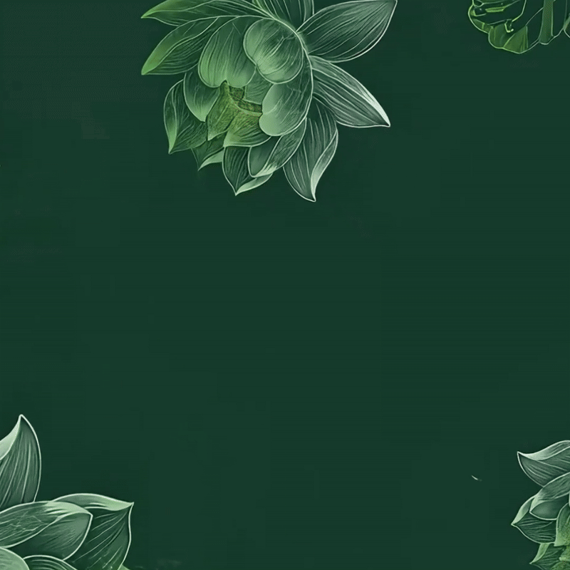 Leggings de fitness en tissu lycra imprimé fleur de lotus vert foncé Buddha Stones Pantalon de yoga pour femme - image 1