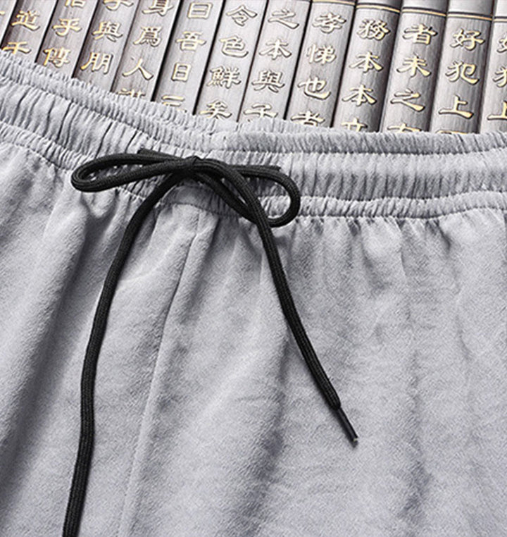 Costume Tang brodé de dragon et de grenouille pour homme, ensemble haut à manches longues et pantalon, style Hanfu , Nouvel An chinois - image 12