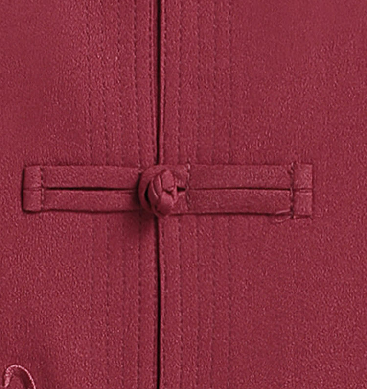 Costume Tang brodé de dragon et de grenouille pour homme, ensemble haut à manches longues et pantalon, style Hanfu , Nouvel An chinois - image 4