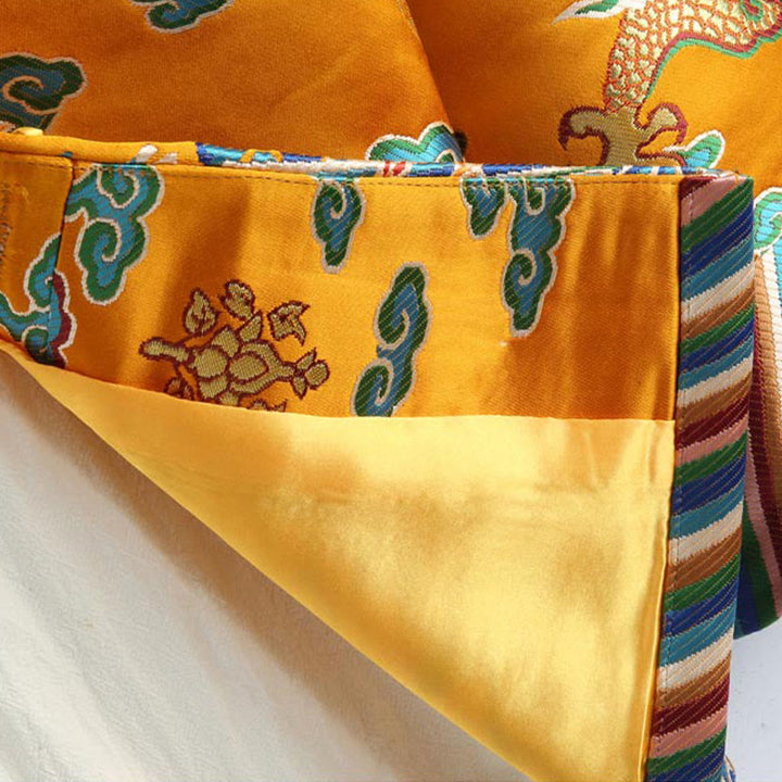 Veste et chemise pour homme avec boutons de grenouille et broderie de dragon et Buddha Stones pour le Nouvel An chinois