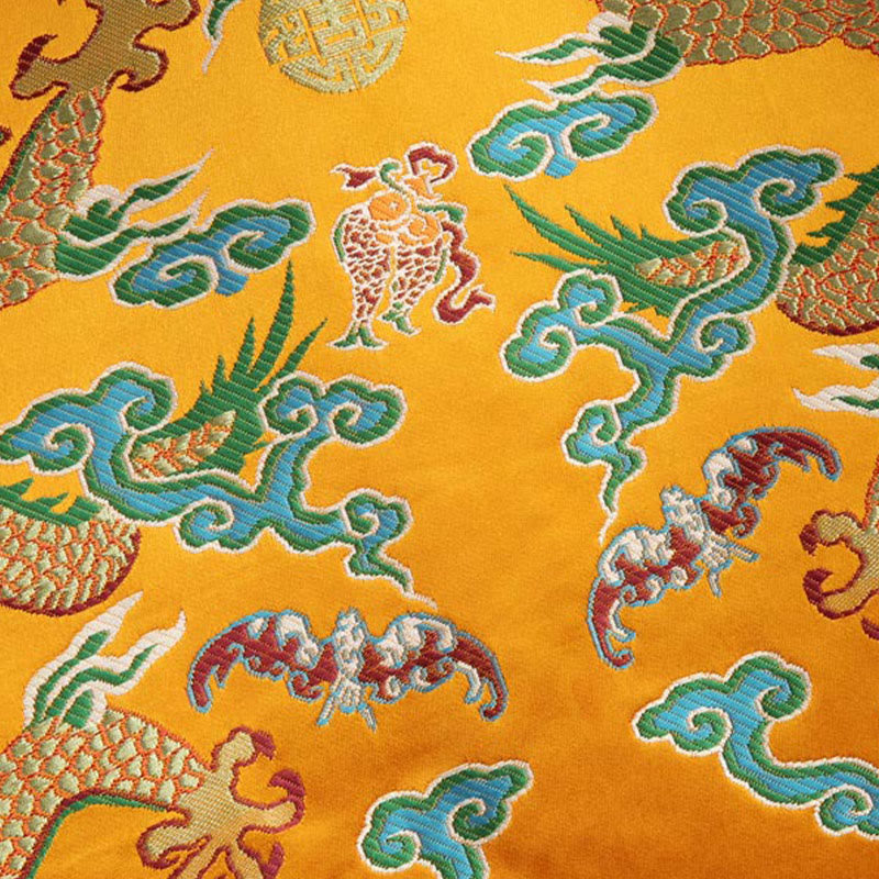 Veste et chemise pour homme avec boutons de grenouille et broderie de dragon et Buddha Stones pour le Nouvel An chinois