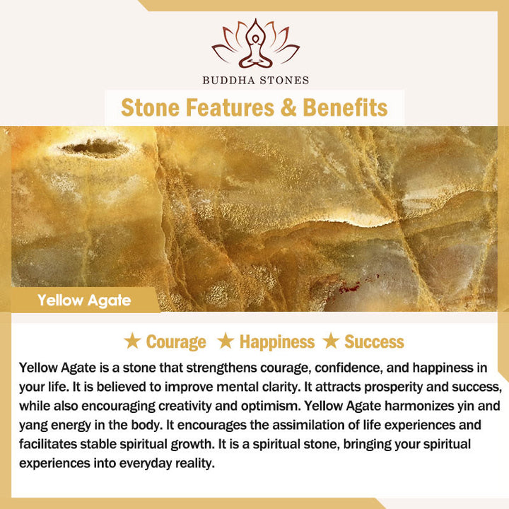 Bracelet porte-bonheur en Buddha Stones, cinq éléments, divers cristaux d'agate, quartz rutile, œil de tigre, agate jaune, citrine