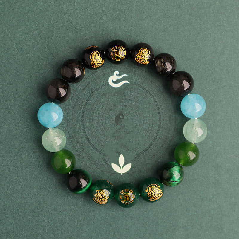 Buddha Stones Cinq éléments Divers cristal d'agate Agate rouge du Sud Quartz fraise Pierre de soleil Citrine Bracelet porte-bonheur - image 16