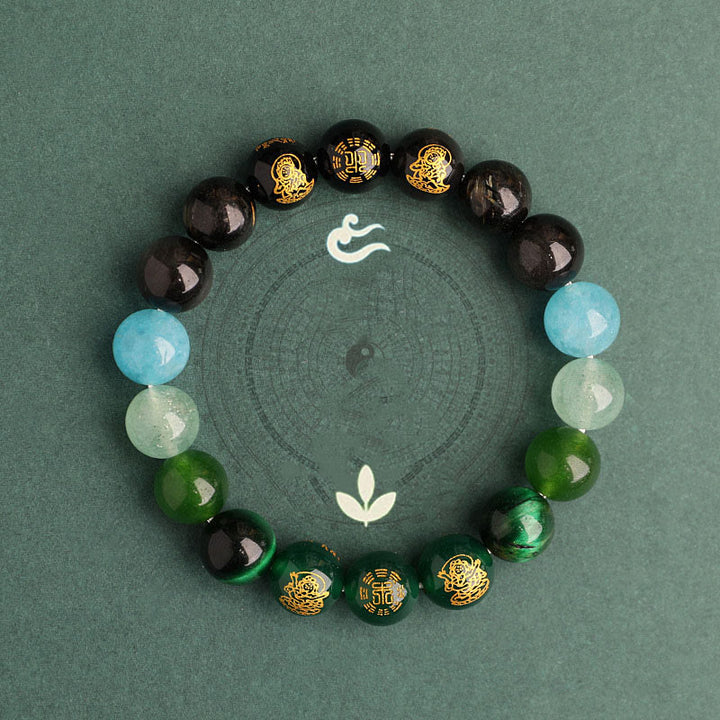 Buddha Stones Cinq éléments Divers cristal d'agate Agate rouge du Sud Quartz fraise Pierre de soleil Citrine Bracelet porte-bonheur - image 16