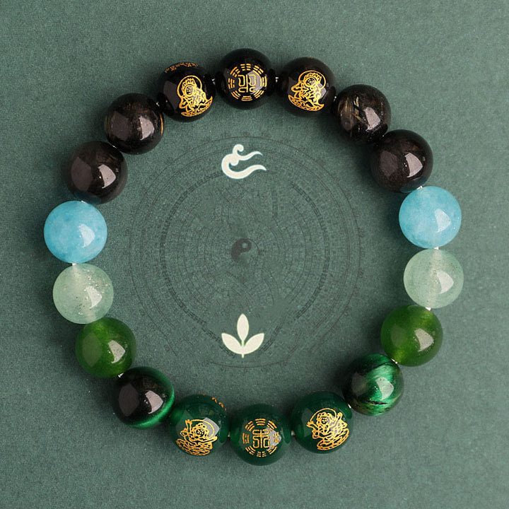 Buddha Stones Cinq éléments Divers cristal d'agate Agate rouge du Sud Quartz fraise Pierre de soleil Citrine Bracelet porte-bonheur - image 18