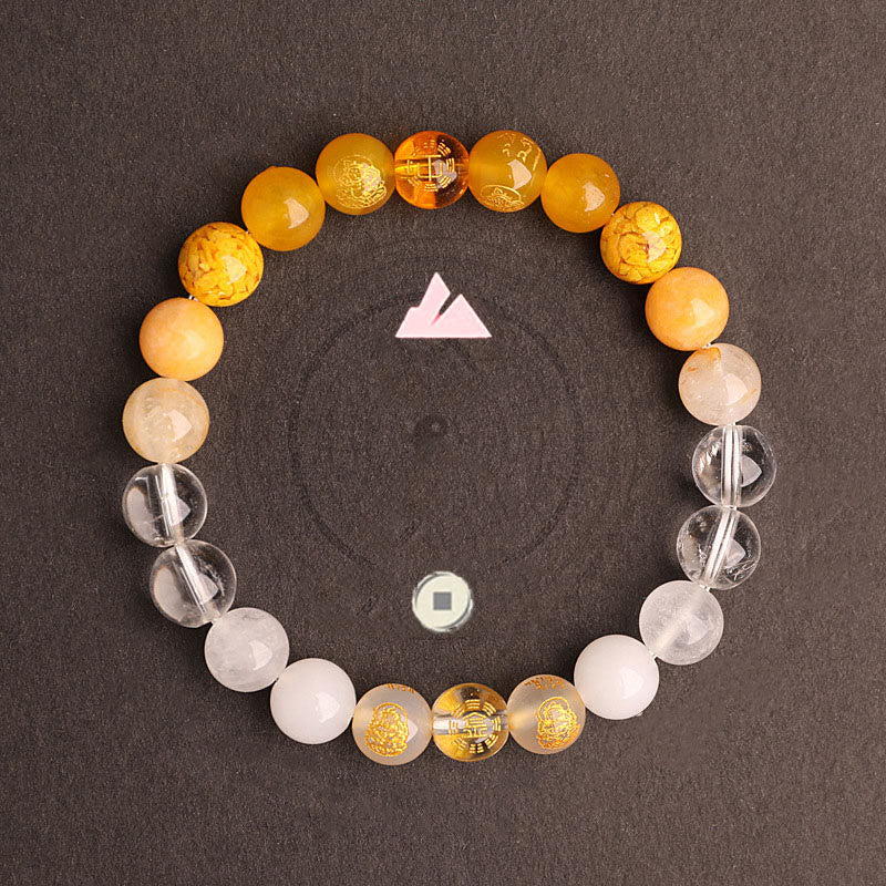Buddha Stones Cinq éléments Divers cristal d'agate Agate rouge du Sud Quartz fraise Pierre de soleil Citrine Bracelet porte-bonheur - image 30
