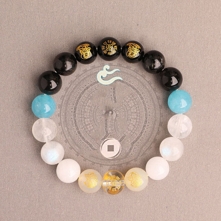 Buddha Stones Cinq éléments Divers cristal d'agate Agate rouge du Sud Quartz fraise Pierre de soleil Citrine Bracelet porte-bonheur - image 38