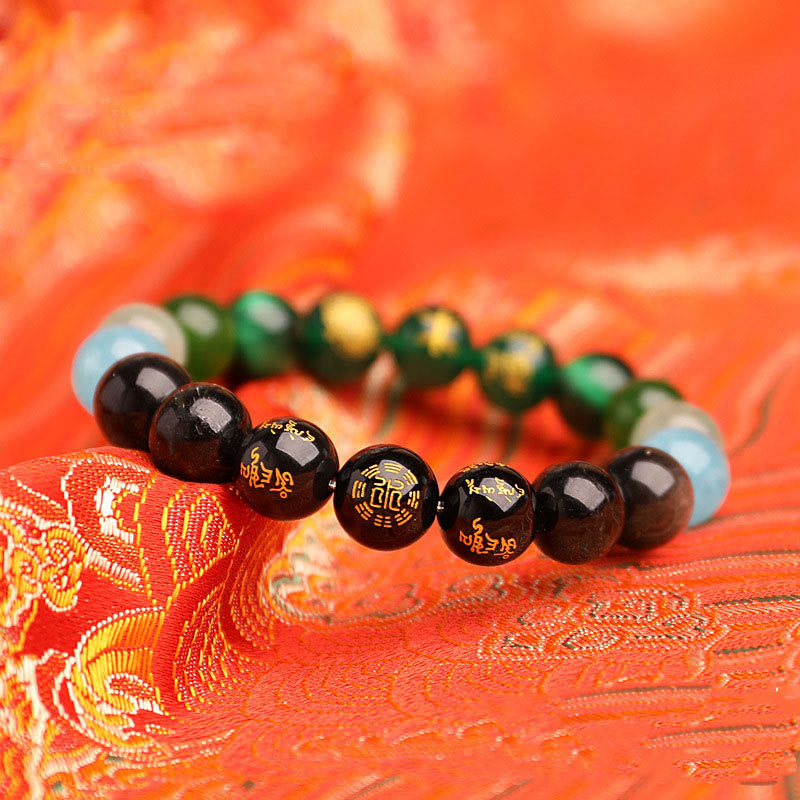 Buddha Stones Cinq éléments Divers cristal d'agate Agate rouge du Sud Quartz fraise Pierre de soleil Citrine Bracelet porte-bonheur - image 19